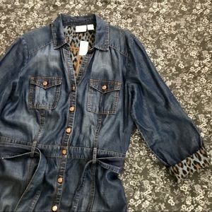 chico's denim maxi dress